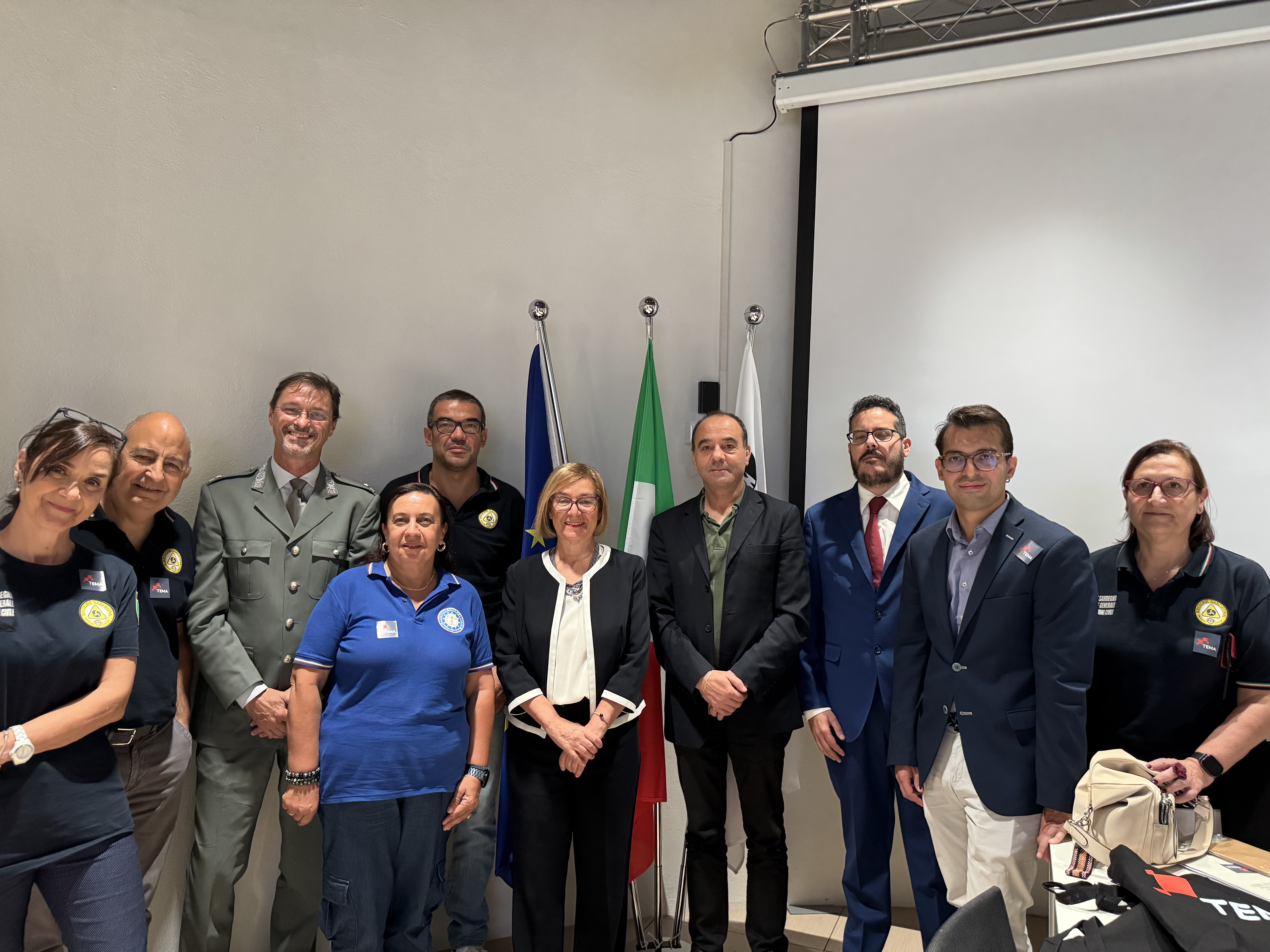 Speakers at the TEMA press conference in Cagliari, 16 June 2025 Speakers at the TEMA press conference in Cagliari, 16 June 2025