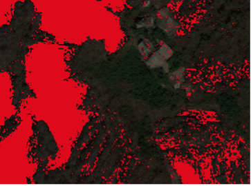 Burned area map at 1-meter Sentinel-2 super-resolved resolution