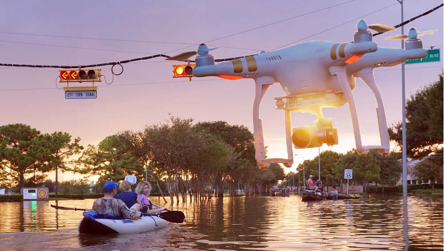 Drones used in hurricane Harvey to aid Houston’s Recovery in larger numbers and more innovative ways than ever before 